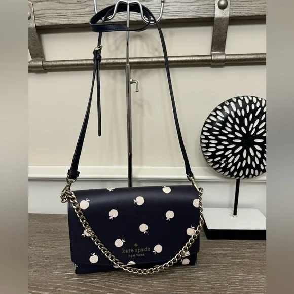 Kate Spade Navy and Cream Crossbody Bag - Picture 1 of 14